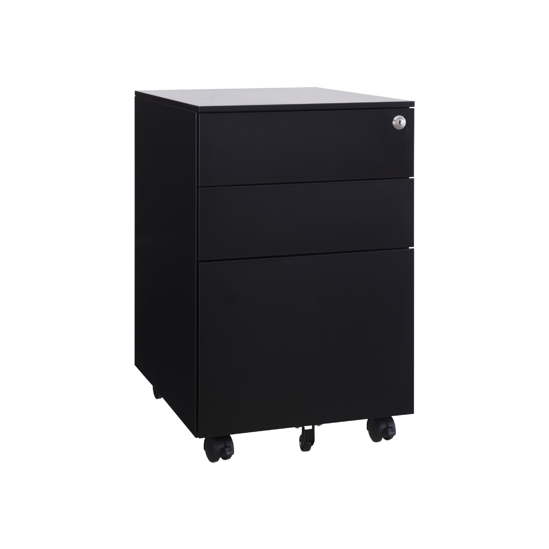 Office 3 Drawer Steel Mobile Pedestal 