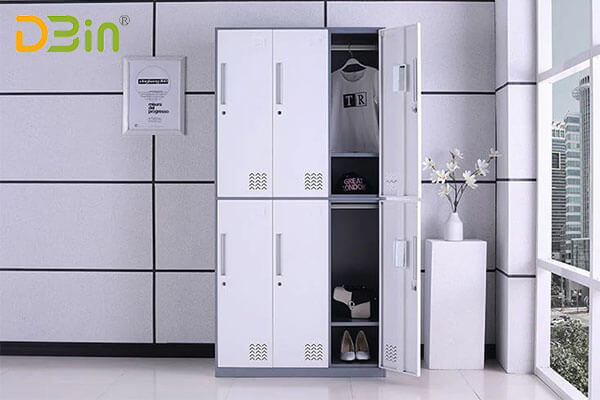 interior office storage 6 compartment steel locker supplier