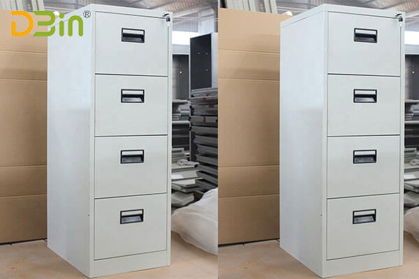 Locking 4 drawer vertical file cabinet wholesale, fits legal&letter