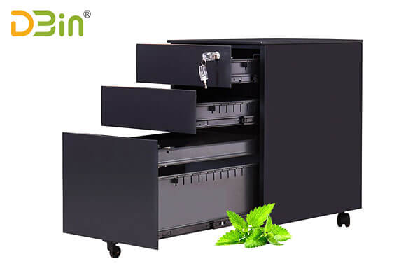 3-drawer box box file pedestal black factory prices