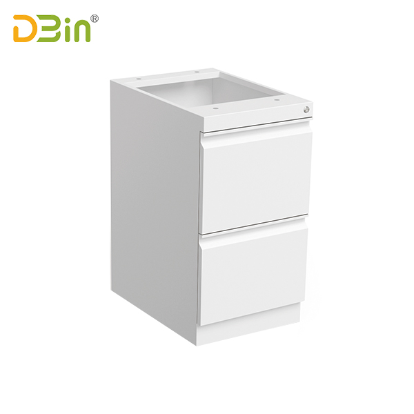 2 drawer underdesk Full Finger Handle type  pedestal without top