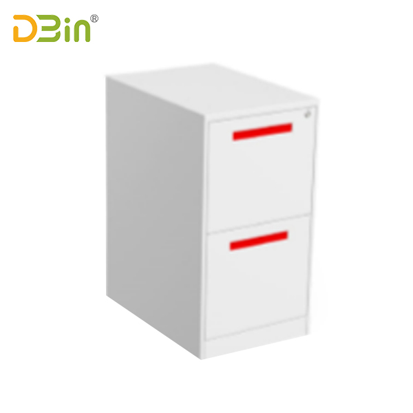 2 drawer underdesk pedestal Handle type with top