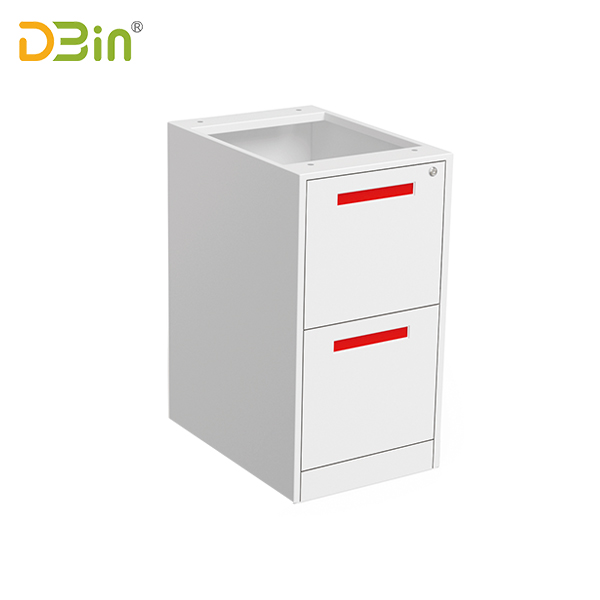 2 drawer underdesk pedestal Handle type without top