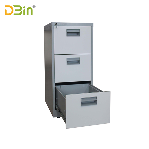3 drawer vertical filing cabinet-handle type