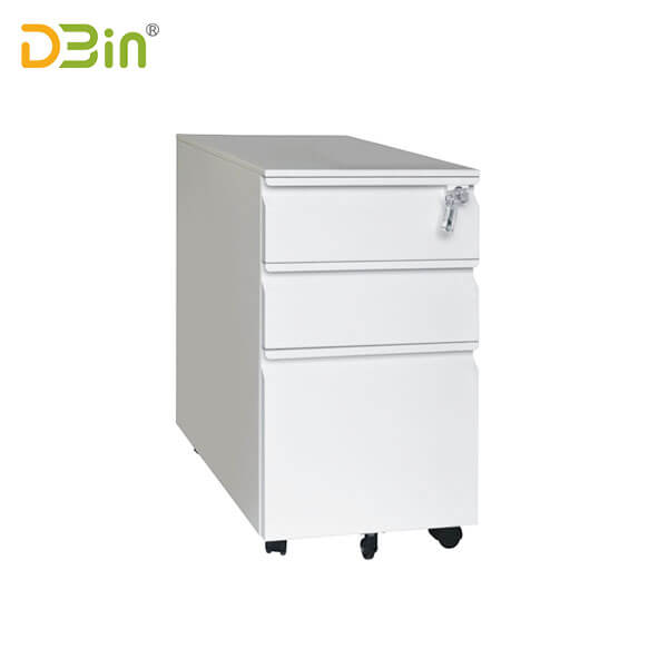 SB-X010-Wh 3 Drawer Steel Mobile Pedestal 