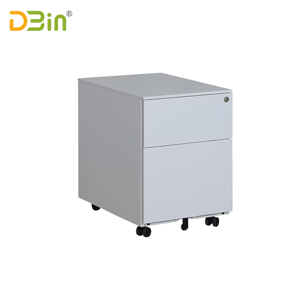 SB-X001-SL 2 drawer Steel Mobile Pedestal 