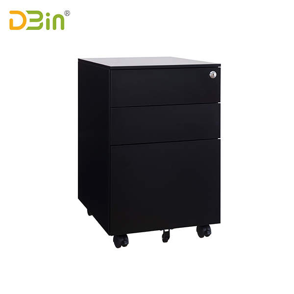 Office 3 Drawer Steel Mobile Pedestal 