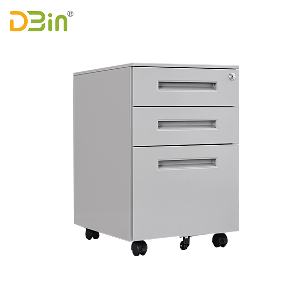 SB-X007-SL 3 drawer Steel Mobile Pedestal