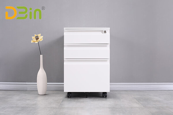 3 drawer steel pedestal file cabinet