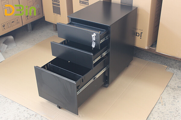 3 drawer steel pedestal factory