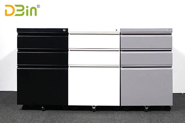 Mobile pedestal file cabinet from DBin office furniture