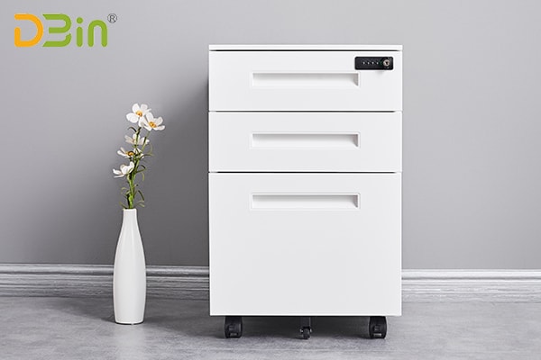 New 3 drawer pedestal box box file white for modern office