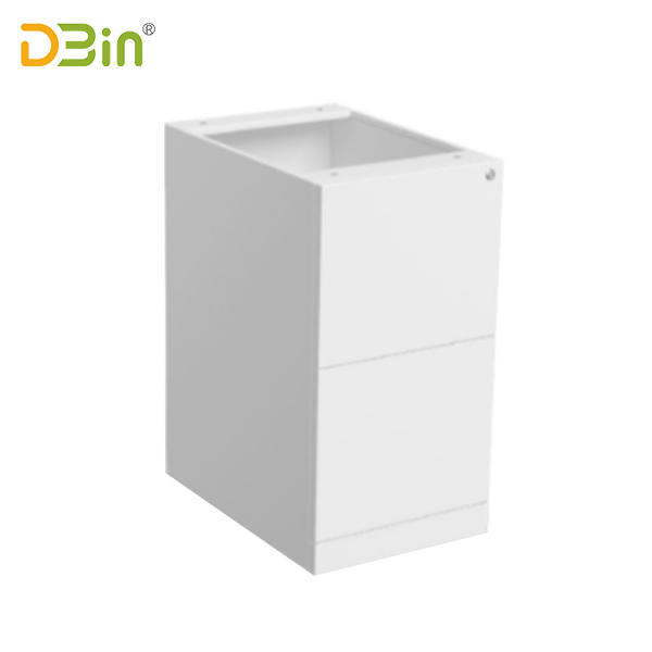 2 drawer underdesk pedestal Side open type without top