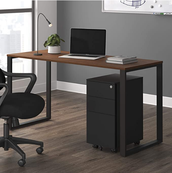 Commercial-Grade Slim Mobile Steel Pedestal, Filing Cabinet