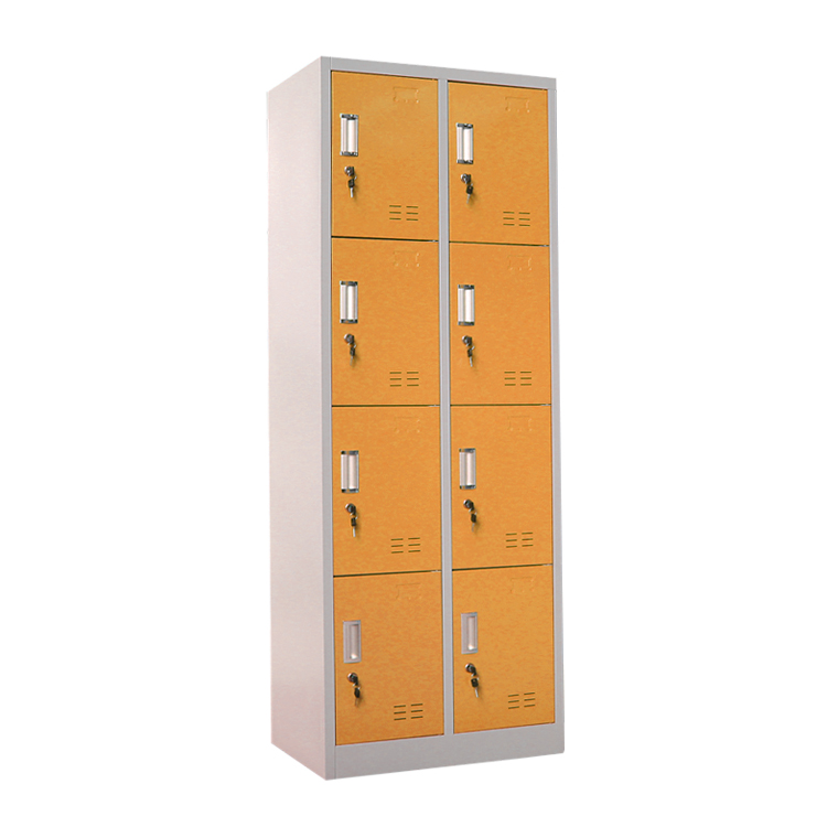 metal yellow 8 doors locker wholesale