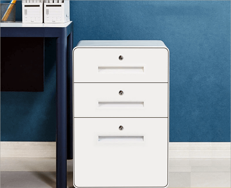 Three drawer under desk pedestal factory