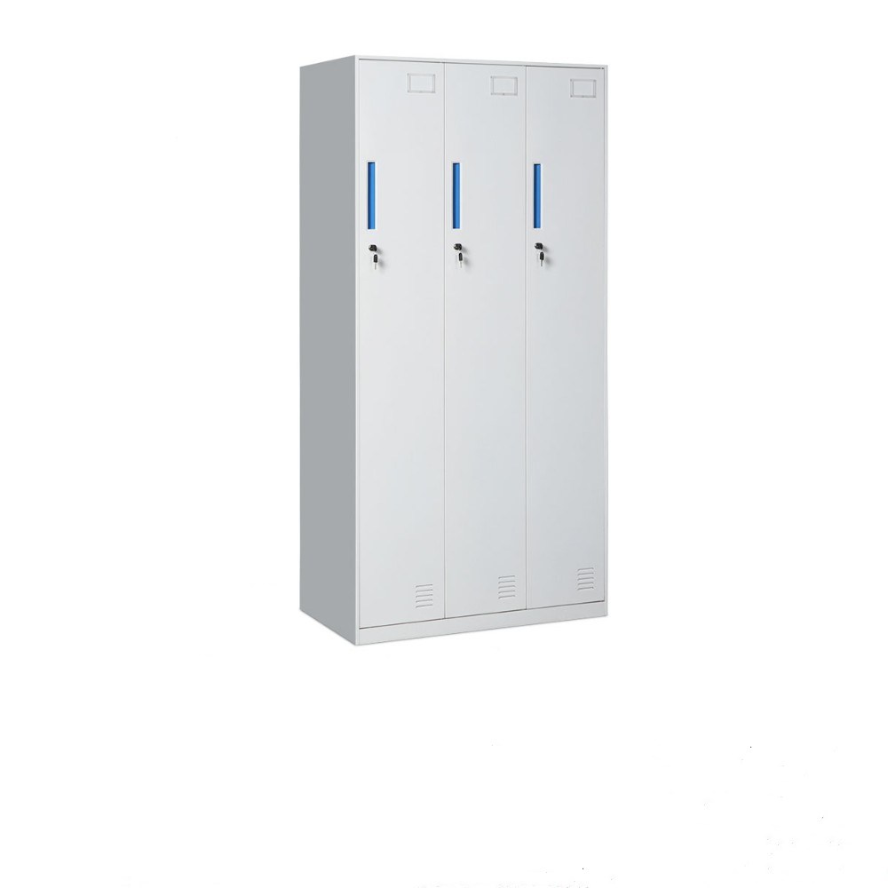 dbin furniture steel 3 door locker for storage