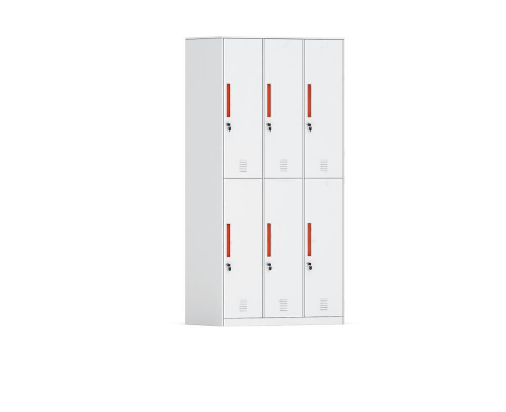 dbin hot selling colorful 6 door steel locker for storage
