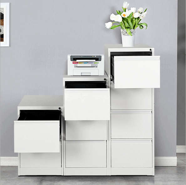 2020 hot sale white steel vertical file cabinet