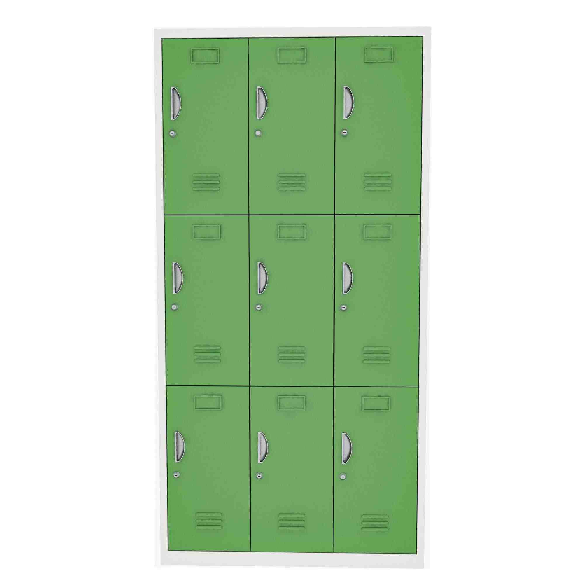 fireproof steel 9 door lockers wholesale