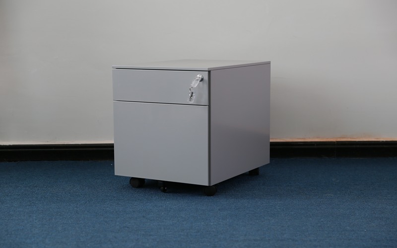 white 2 drawer mobile pedestal factory