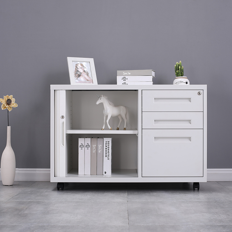 white steel mobile caddy pedestal for sale