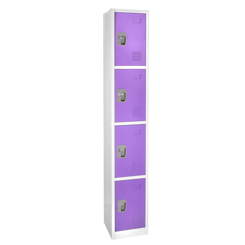 4 door purple steel locker factory