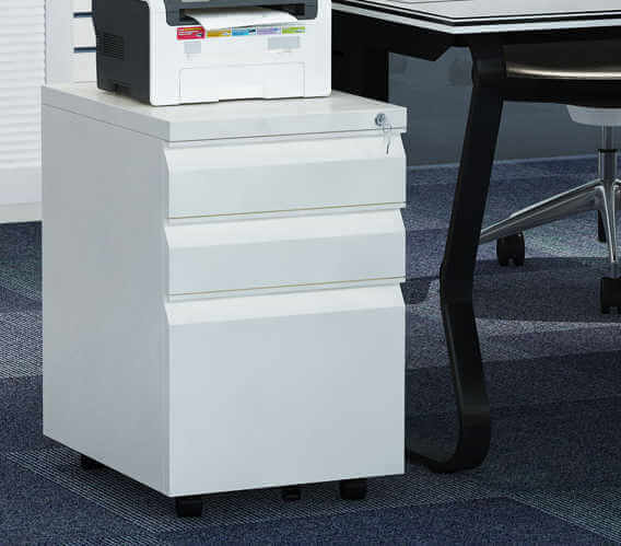 Chinese furniture mobile pedestal file cabinet for sale