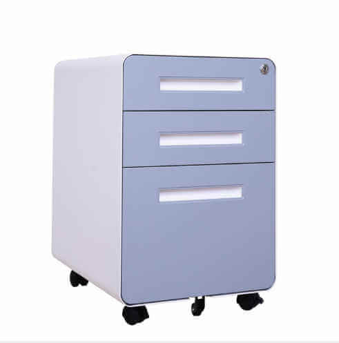 New design metal mobile pedestal 2d1f drawer