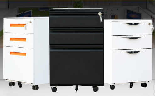 New design steel file cabinet on wheels wholesale