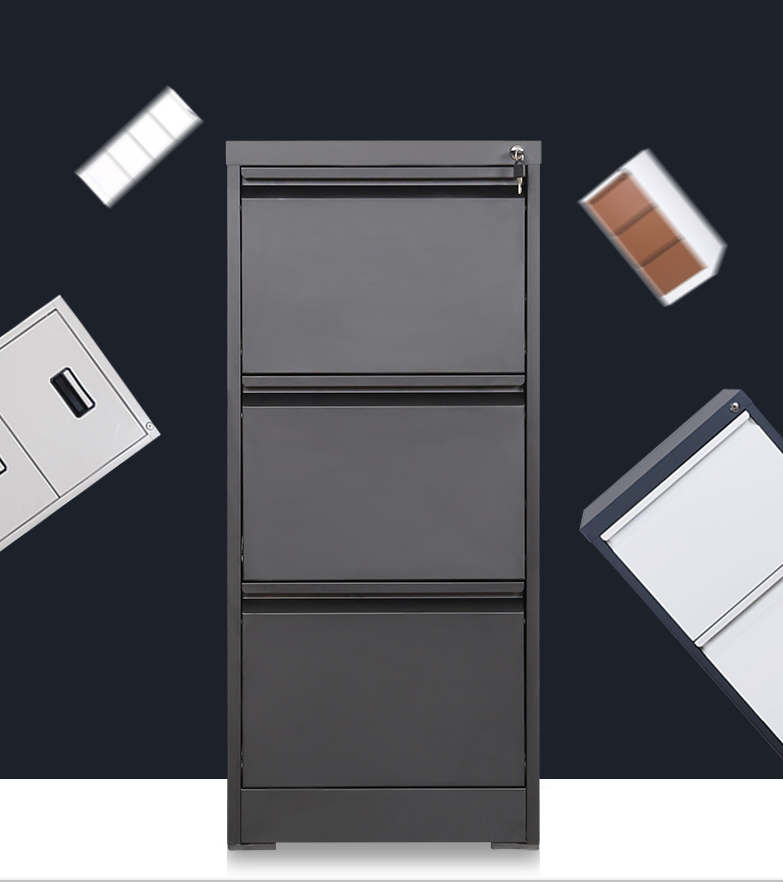 black 3d fireproof legal file cabinet factory