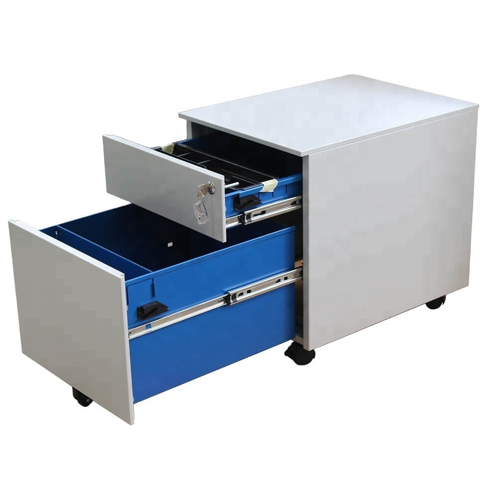 metal 2 drawer mobile pedestal for sale