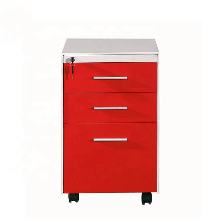 red 2d1f steel mobile pedestal wholesale