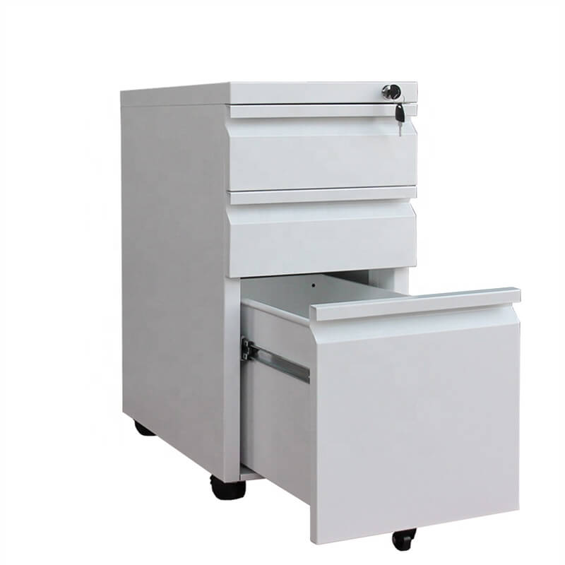 steel 3 drawer mobile pedestal supplier