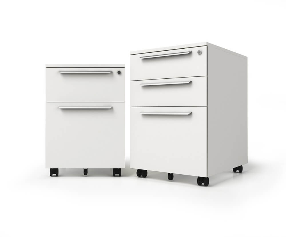 white 3 drawer mobile pedestal manufacturer in 2021