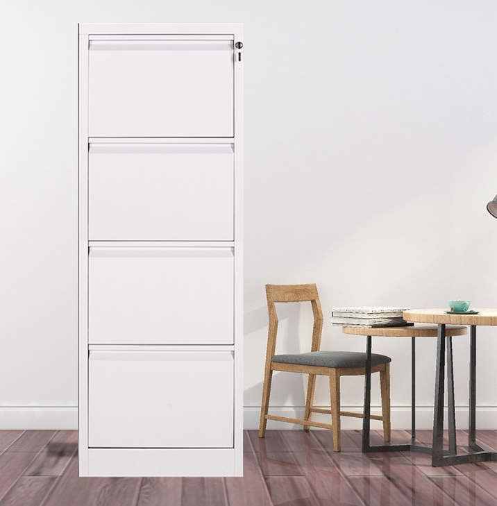 white 4 drawer fireproof legal file cabinet