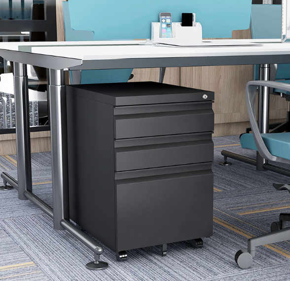 steel box box file pedestal in office