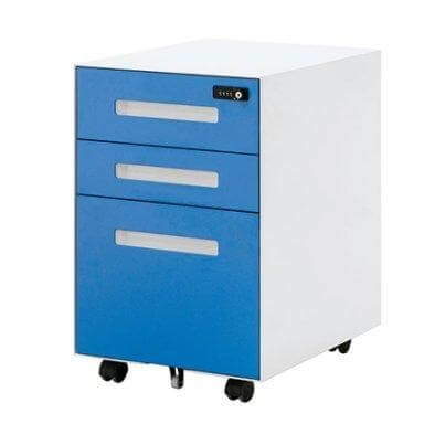 steel 3 drawer mobile pedestal for sale