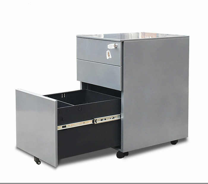 china grey steel 3 drawer mobile pedestal manufacturer
