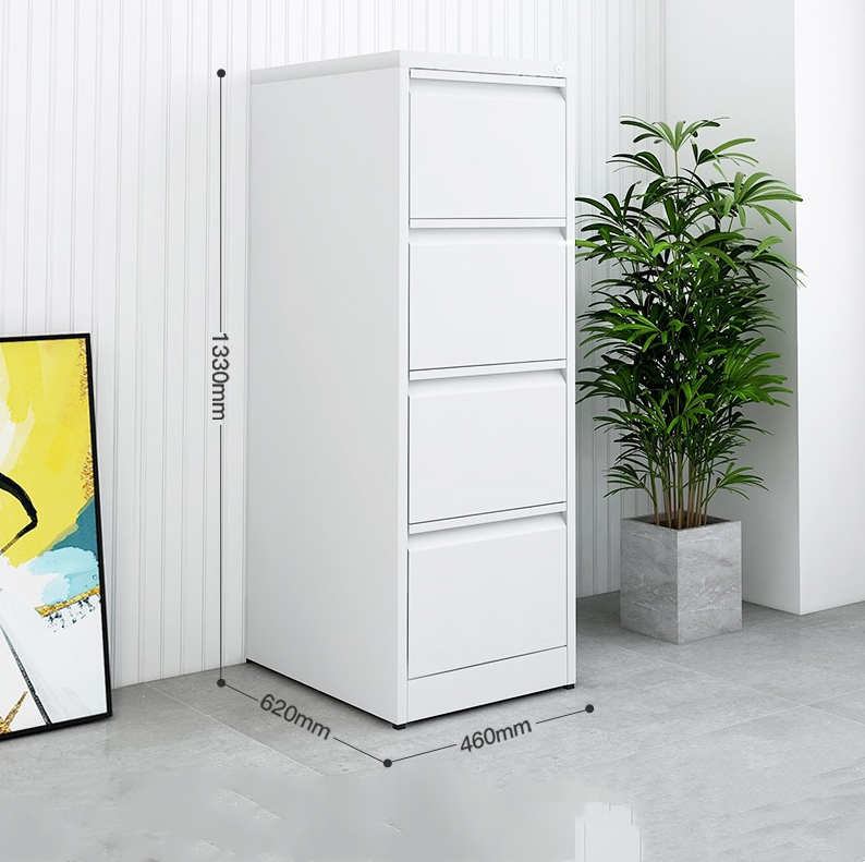 fully assembled lockable steel vertical filing cabinet