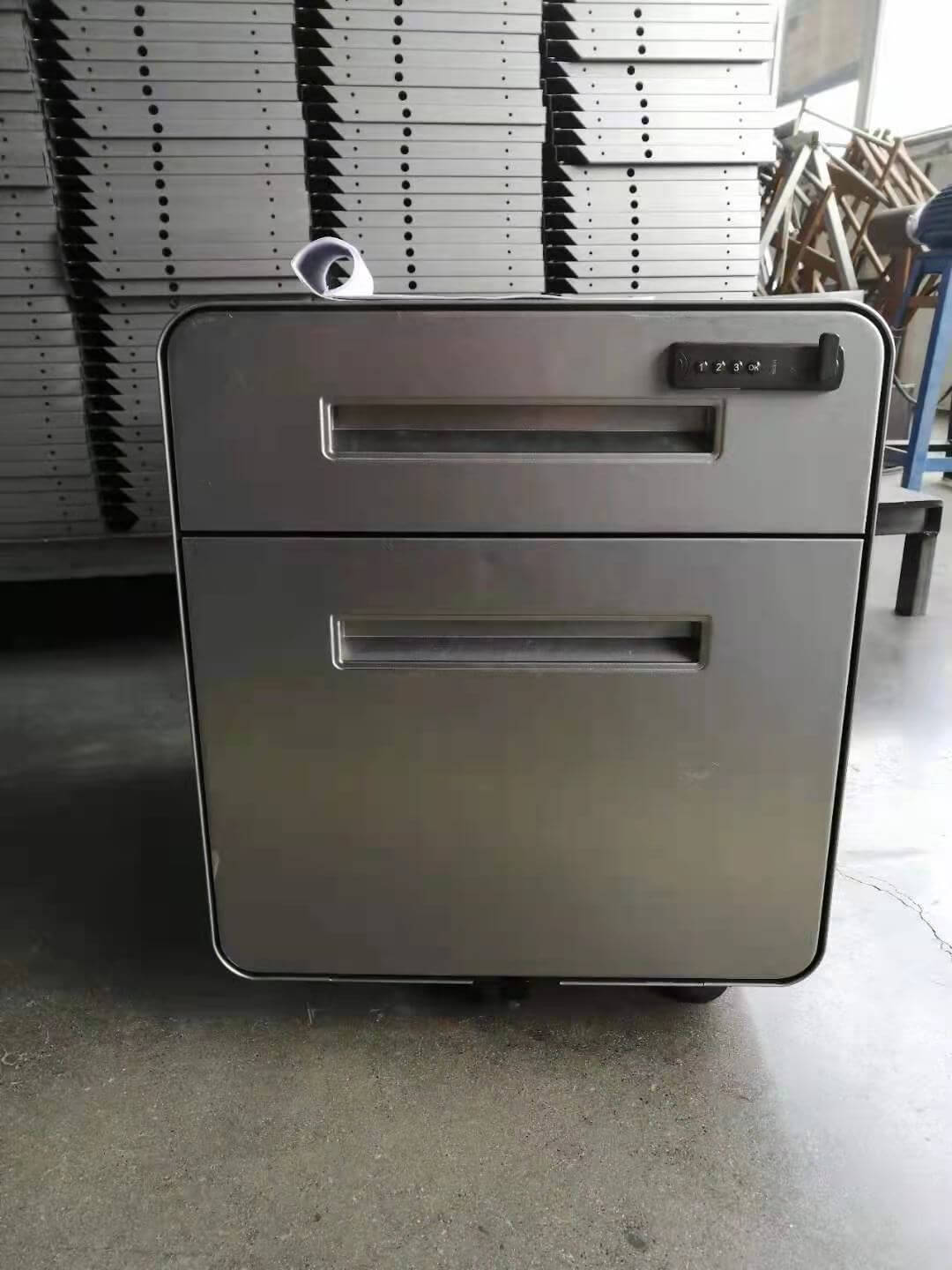 china commercial steel 2 drawer mobile pedestal supplier
