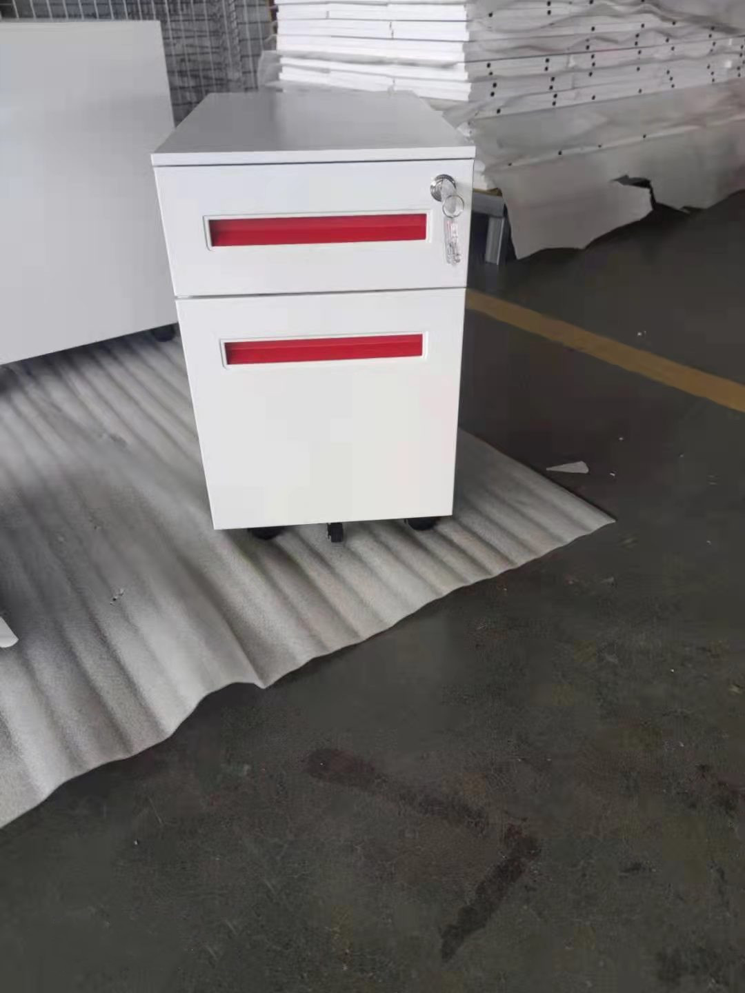 office furniture steel 2 drawer mobile pedestal supplier