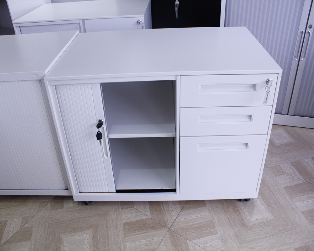 2021 white tambour door cabinet supplier