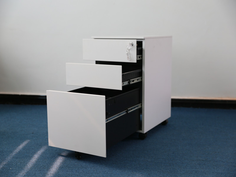 china made steel white 3d mobile pedestal wholesale