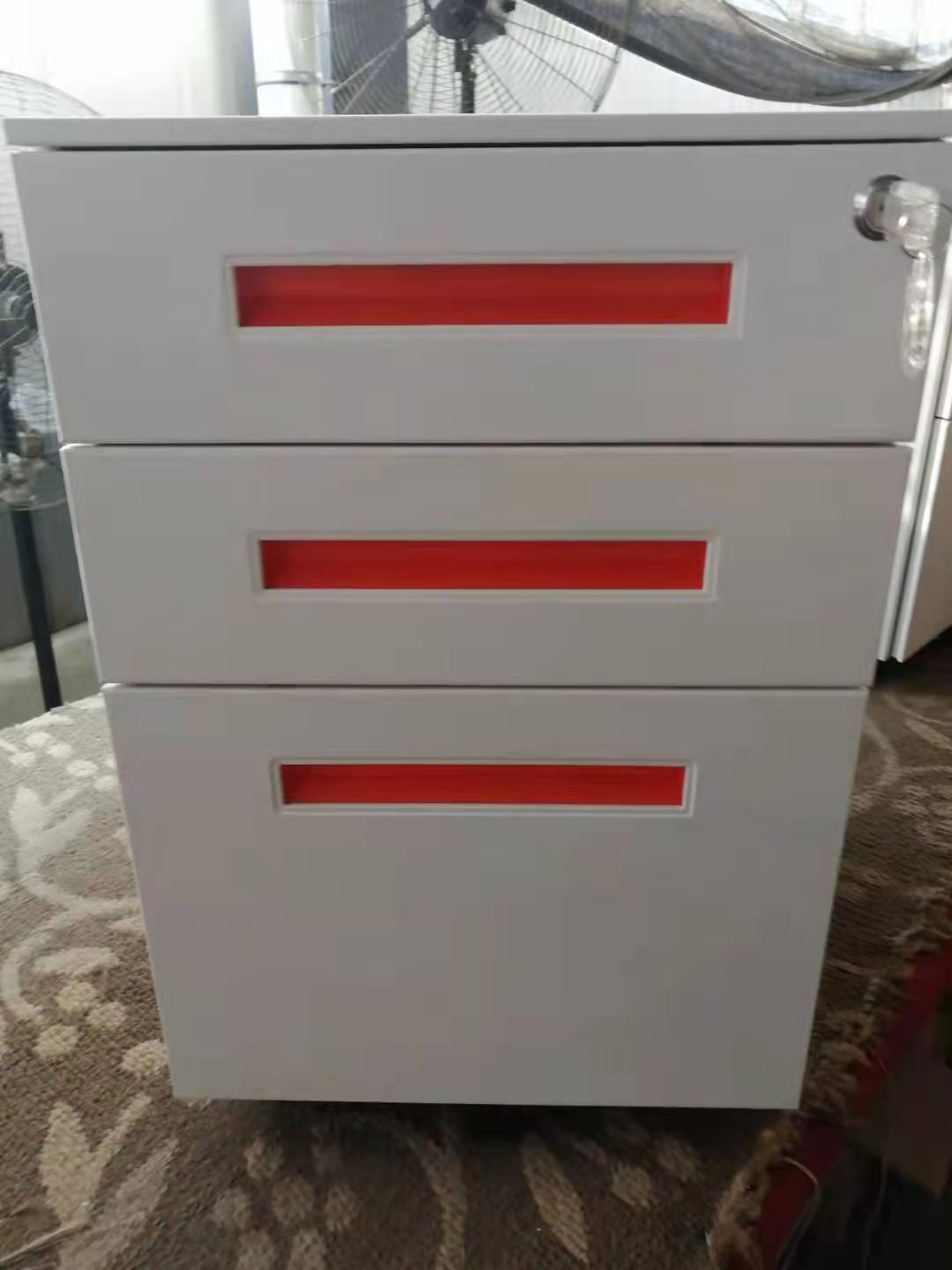 office furniture steel 3d white mobile pedestal supplier