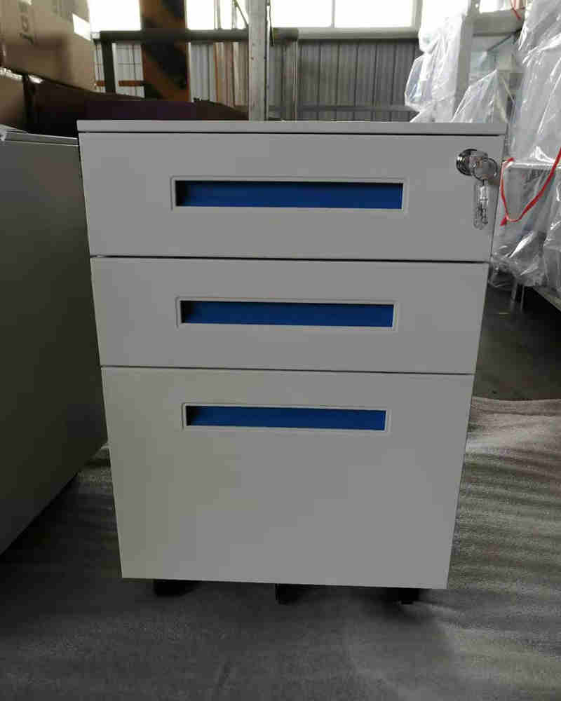 office furniture steel white 3d mobile pedestal supplier