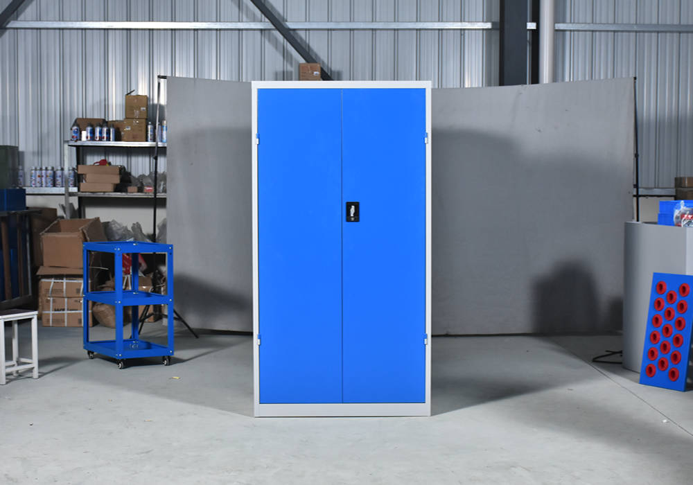 steel blue 2 door tool cabinet for sale