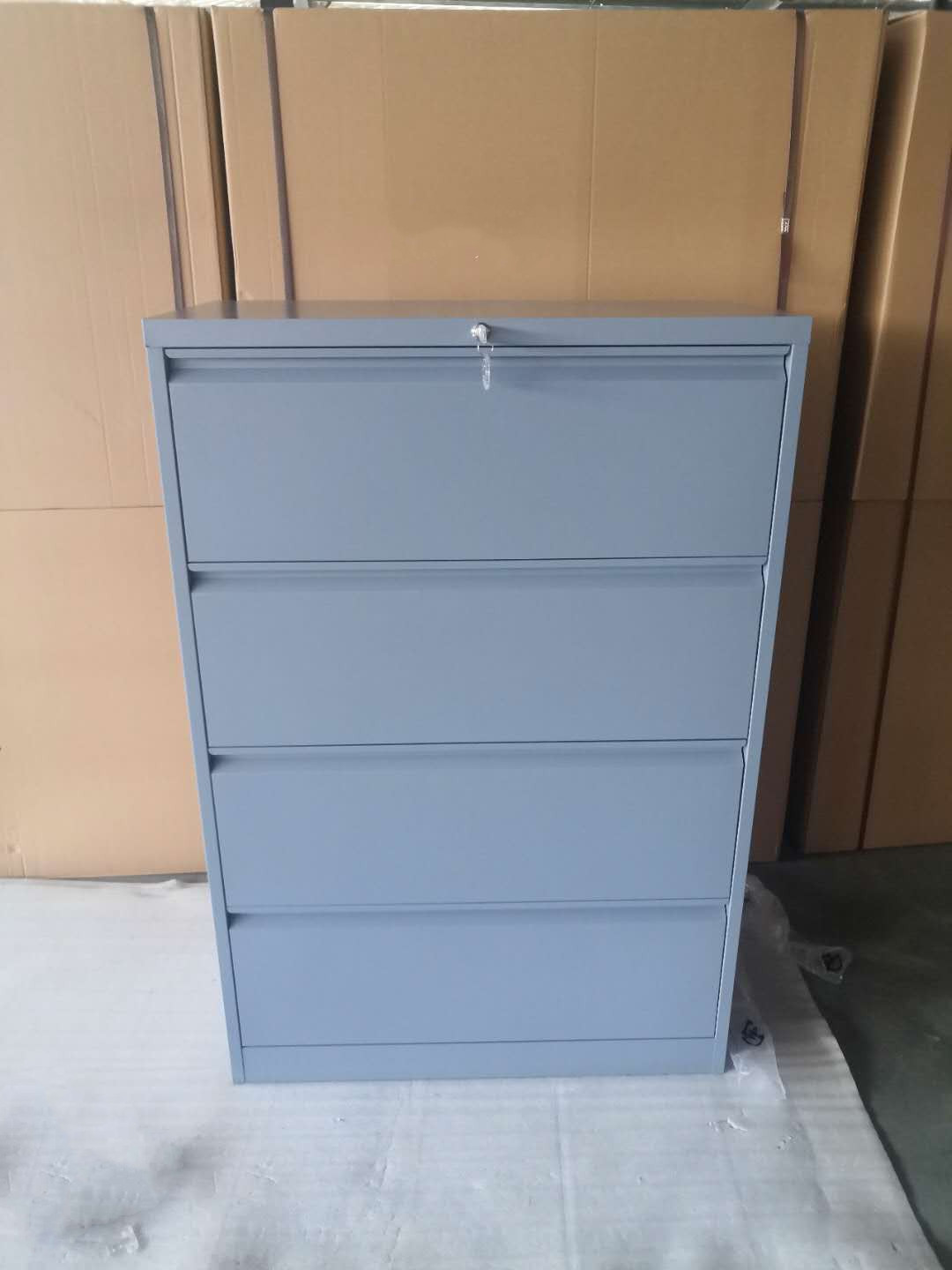 steel grey lateral filing cabinet  for sale