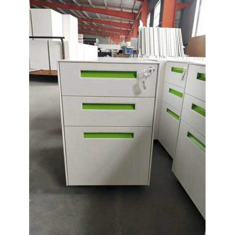 steel white 3 drawer mobile pedestal for office