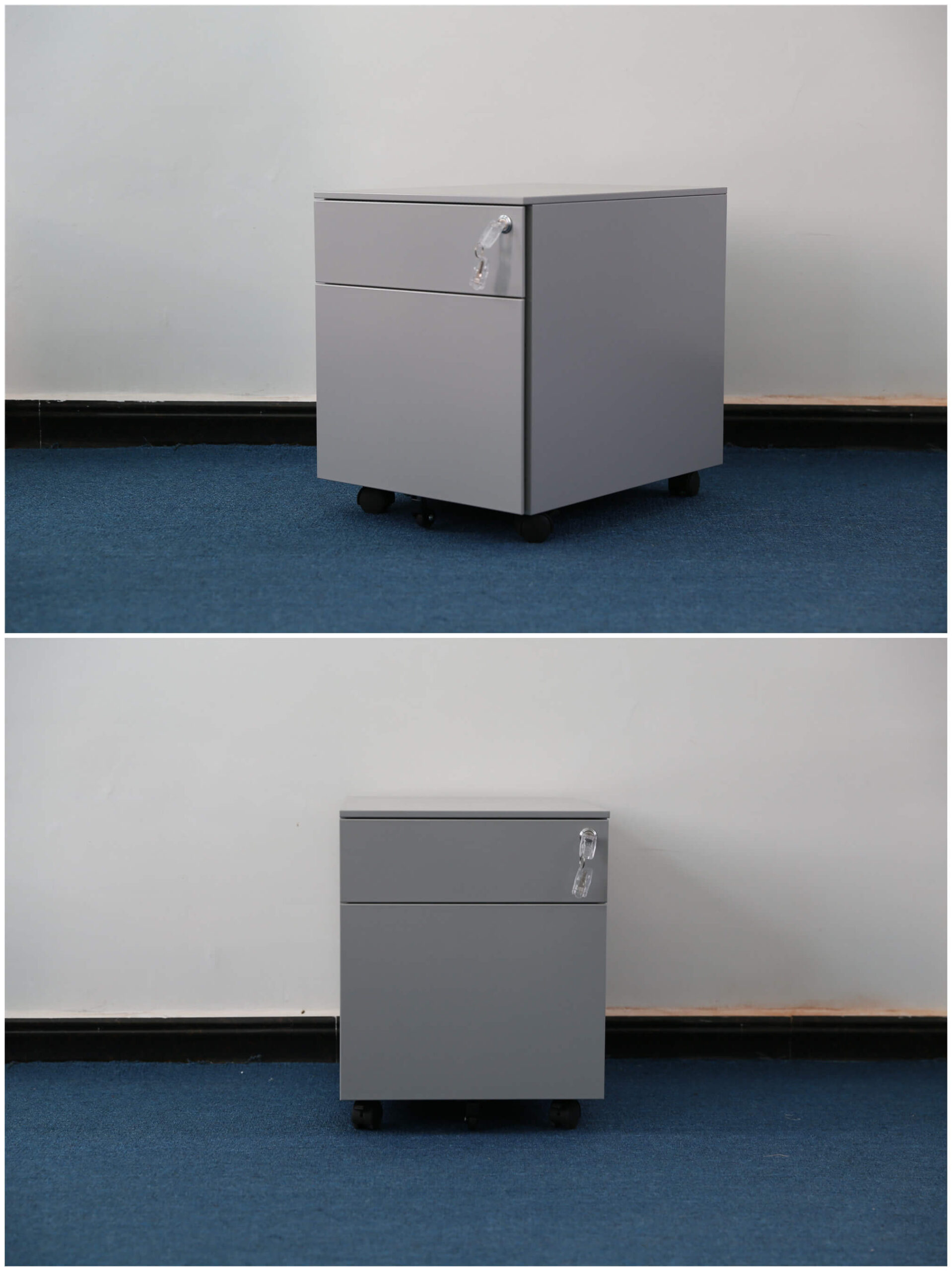 2021 steel grey 2 door mobile pedestal supplier